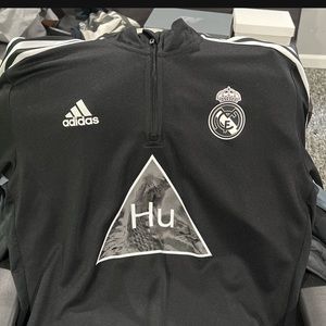 Adidas Human Race Real Madrid training half zip, worn lightly..size L